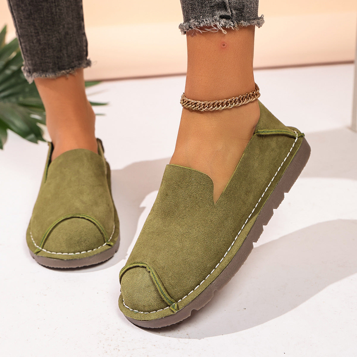 Women’s Wide Fit Comfort Slip-On Shoes