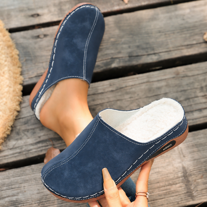 Women's Lightweight Warm Slip-On Comfort Mules