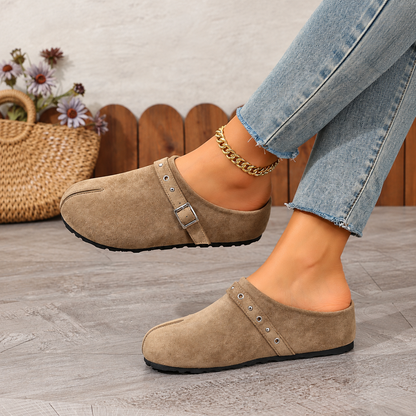 Women’s Classic Buckle Comfort Mules