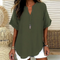Loose Solid Color Women's Casual Blouse