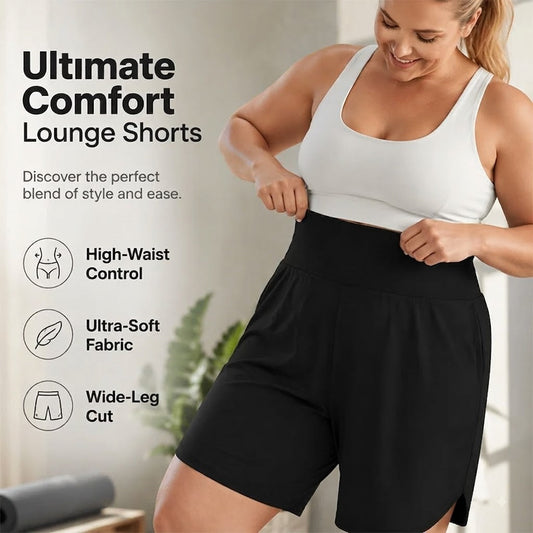 Women's Casual Wide Leg Knee-Length Shorts