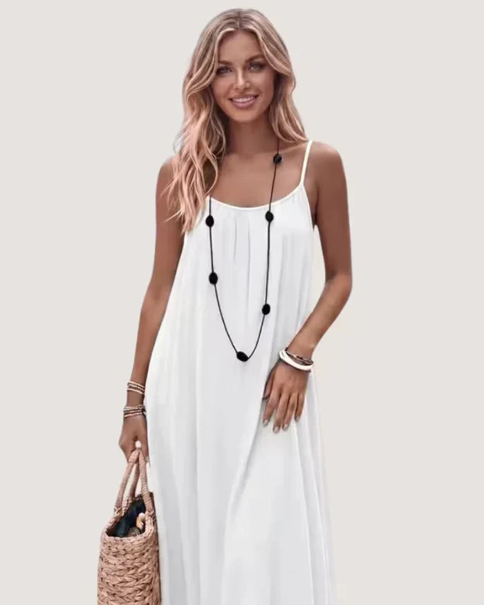 Effortless Elegance: Women’s Sleeveless Linen Maxi