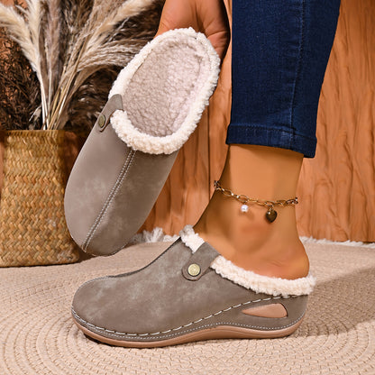 Women's Cozy Slip-On Winter Walking Shoes