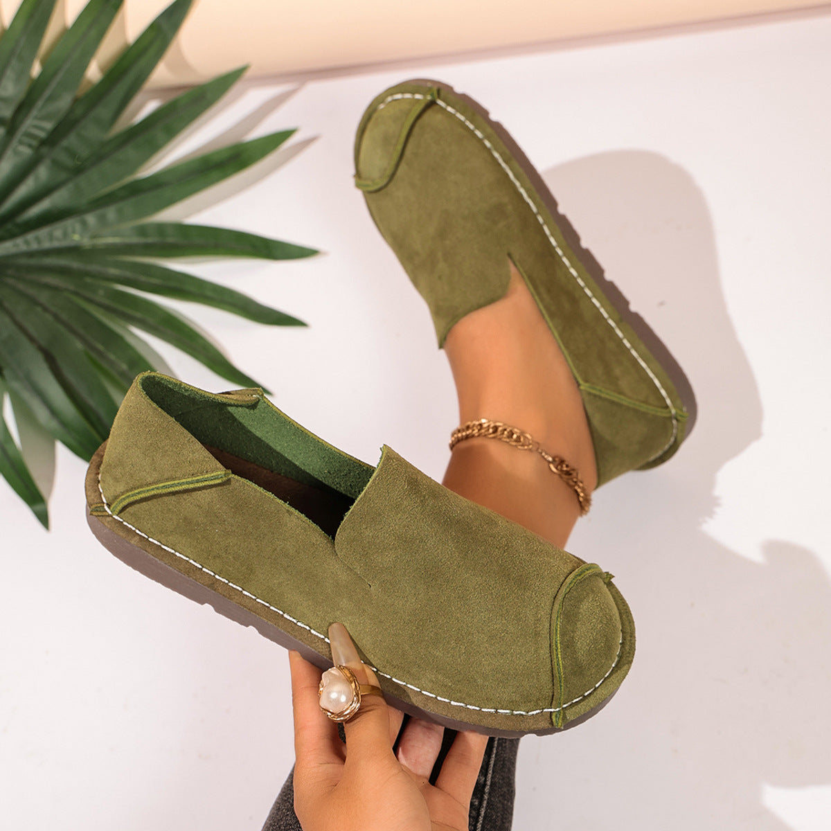 Women’s Wide Fit Comfort Slip-On Shoes
