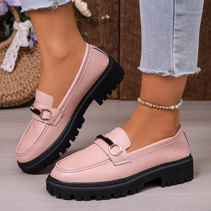 Women's Fashionable Chunky Sole Loafers
