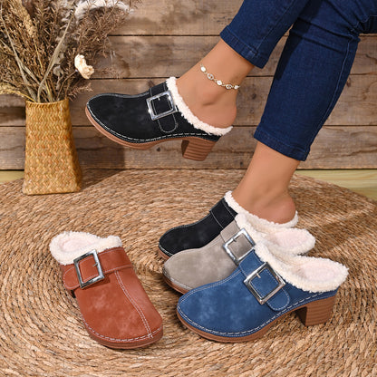 Women’s Cozy Winter Comfort Mules