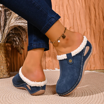 Women's Cozy Slip-On Winter Walking Shoes