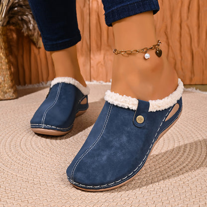 Women's Cozy Slip-On Winter Walking Shoes