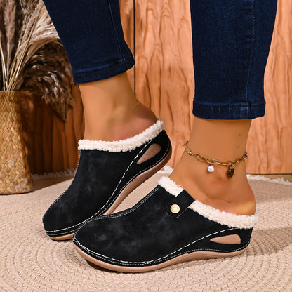 Women's Cozy Slip-On Winter Walking Shoes