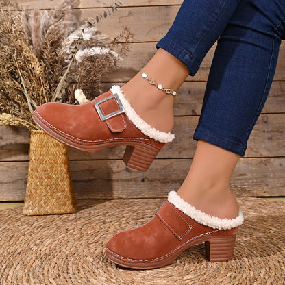 Women’s Cozy Winter Comfort Mules