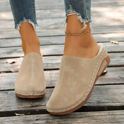 Women's Lightweight Warm Slip-On Comfort Mules