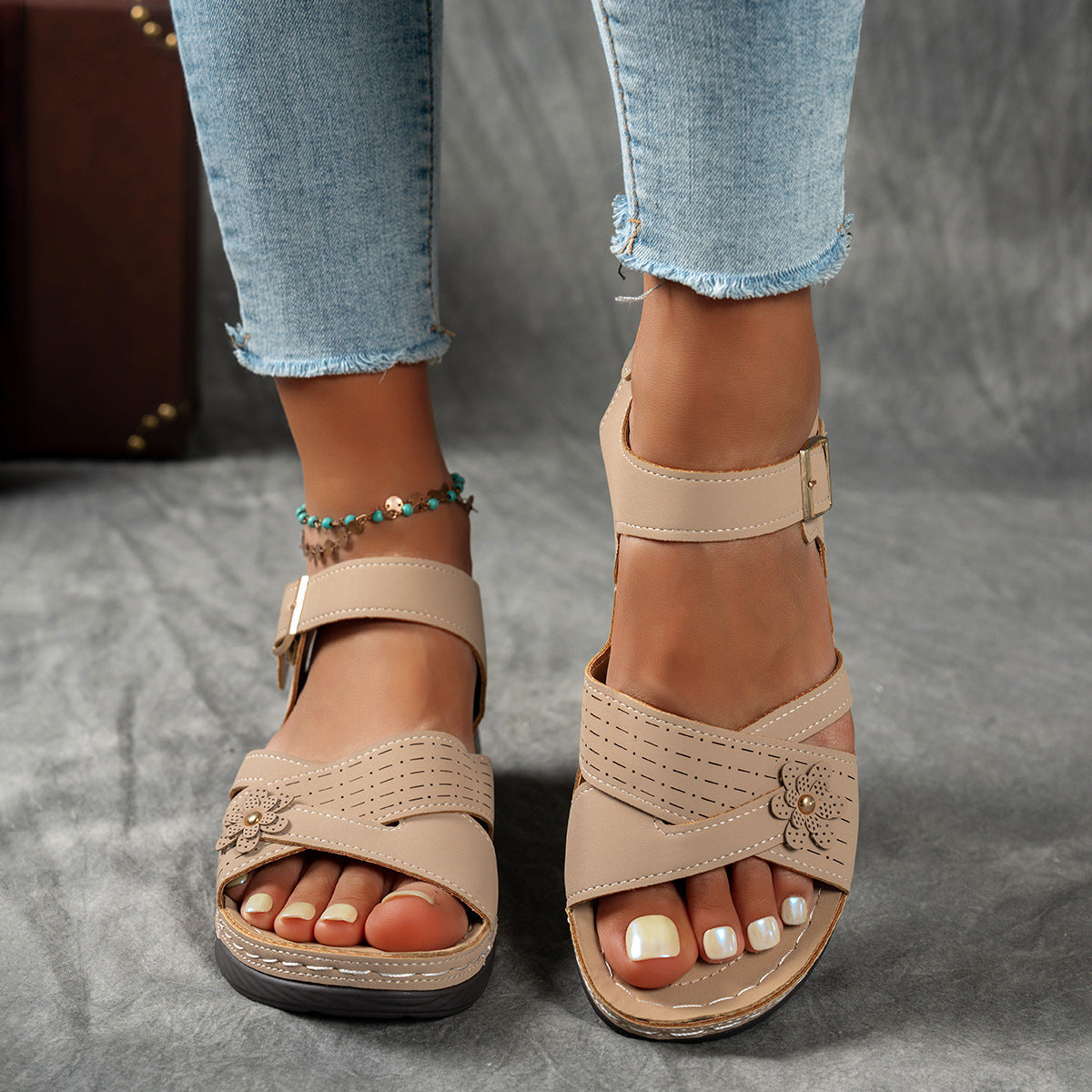 Women’s New Fashion Summer Wedge Sandals for Outdoor Comfort