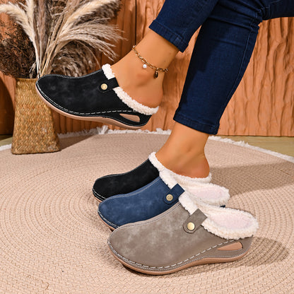 Women's Cozy Slip-On Winter Walking Shoes