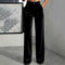 ✨ Elevated Comfort | Women's High-Waisted Velvet Wide-Leg Pants
