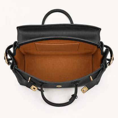 Structured Canvas Weekender with Leather Trim